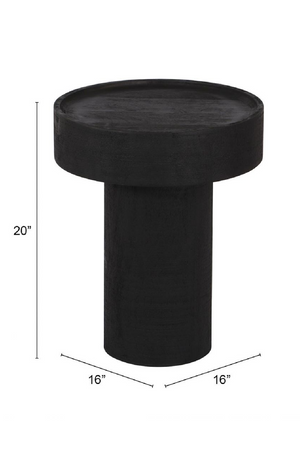   Black Wooden Side Table | Oroa.com
