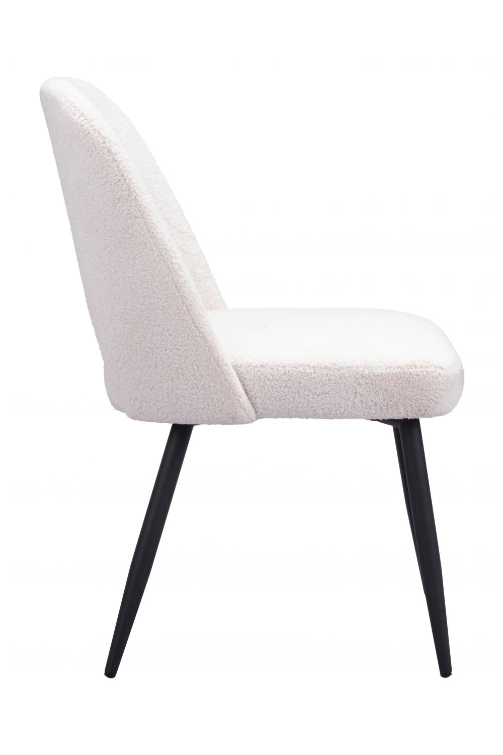   White Shearling Dining Chairs (2) | Oroa.com