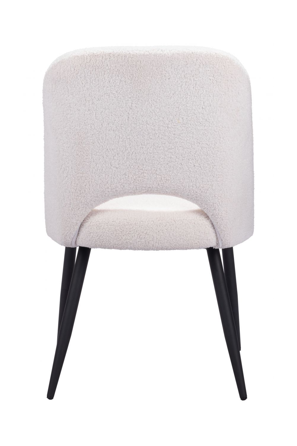   White Shearling Dining Chairs (2) | Oroa.com