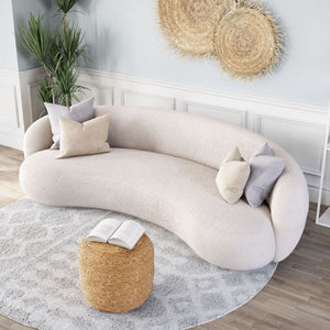   Cream Curved Sofa | Oroa.com