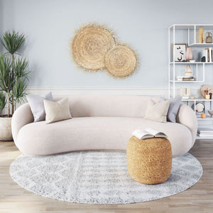   Cream Curved Sofa | Oroa.com
