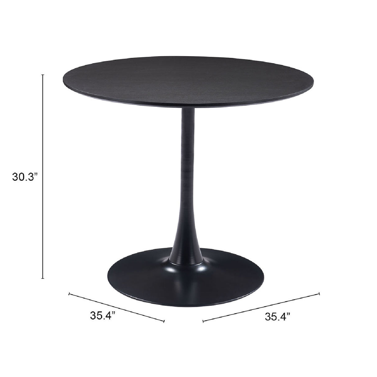   Wooden Pedestal Dining Table | Oroa.com
