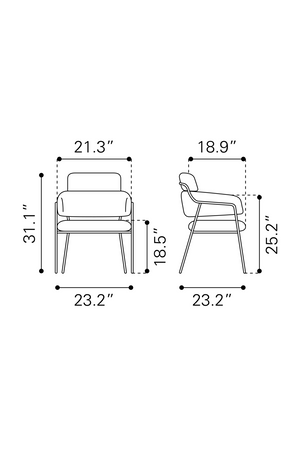   Shearling Style Dining Chairs (2) | Oroa.com