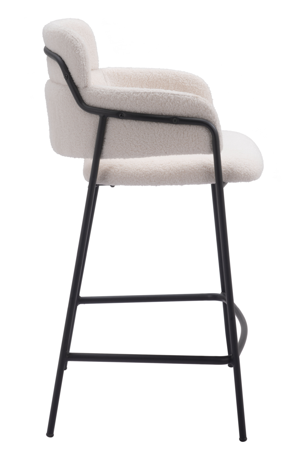   Shearling Style Counter Stools (2) | Oroa.com
