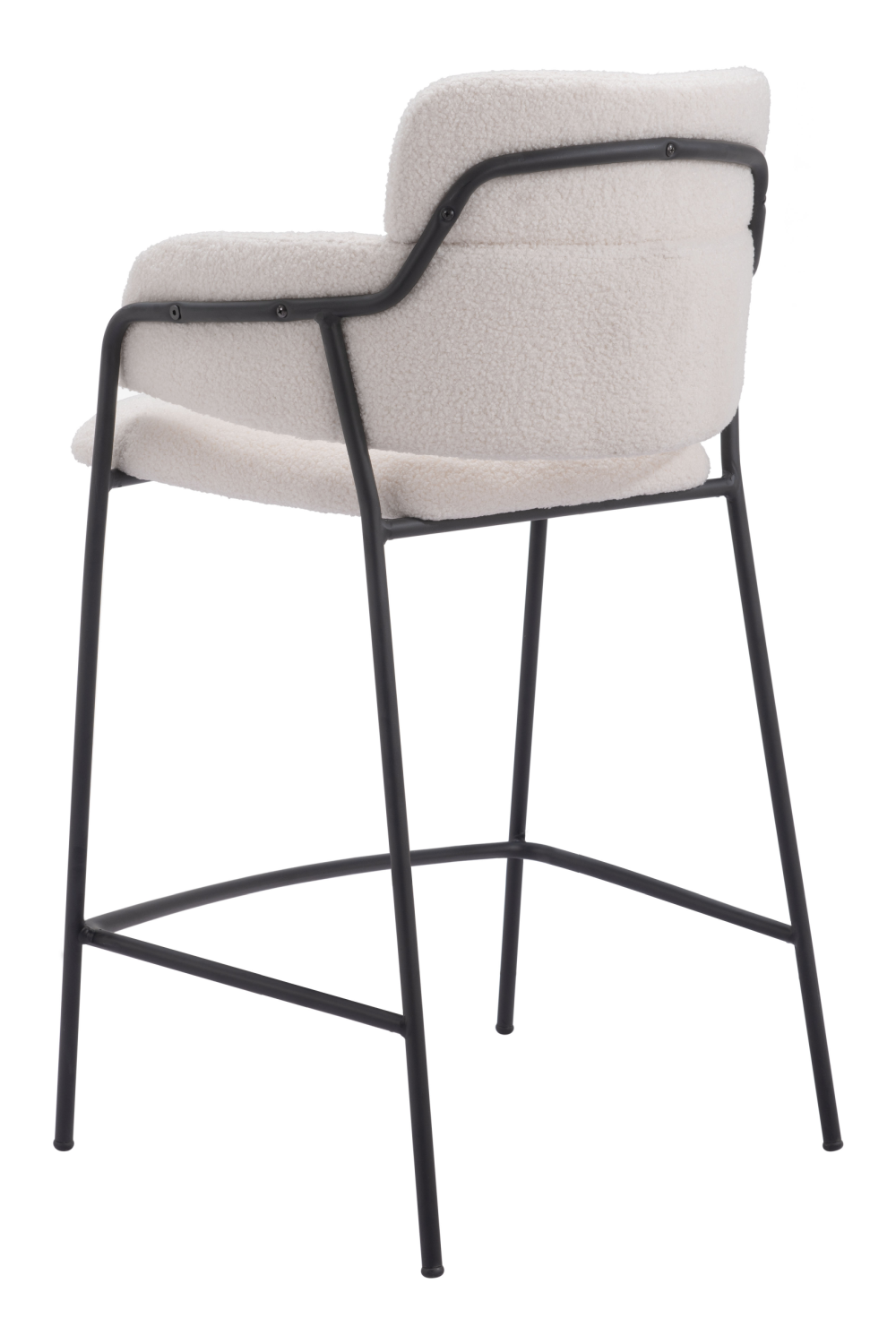   Shearling Style Counter Stools (2) | Oroa.com