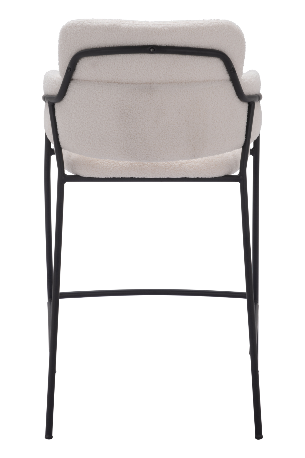   Shearling Style Counter Stools (2) | Oroa.com