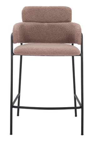   Shearling Style Counter Stools (2) | Oroa.com