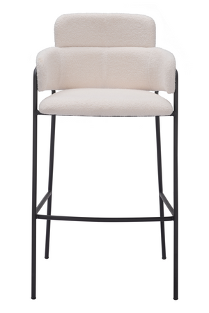   Shearling Style Bar Stools (2) | Oroa.com