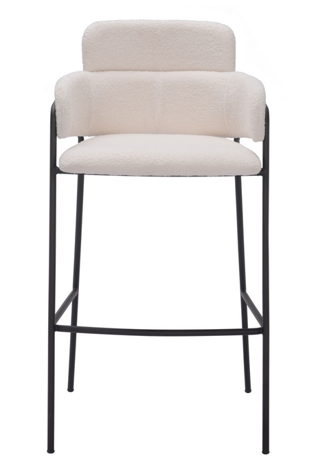   Shearling Style Bar Stools (2) | Oroa.com