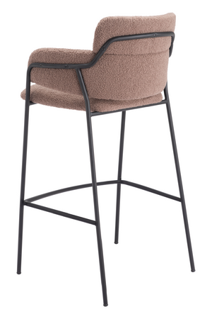   Shearling Style Bar Stools (2) | Oroa.com