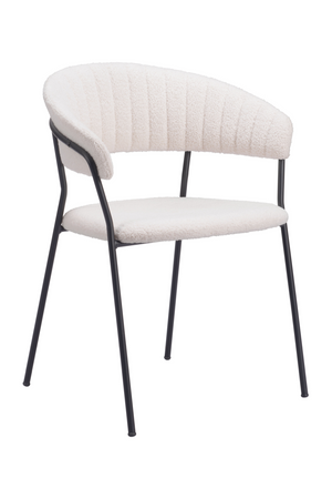   Cream Shearling Dining Chairs (2) | Oroa.com
