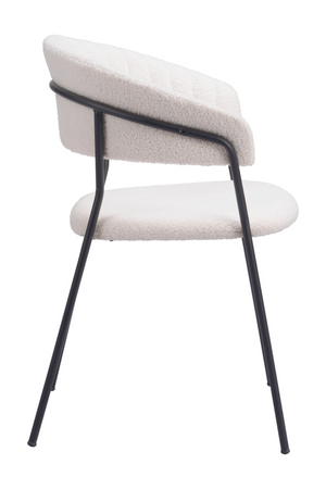   Cream Shearling Dining Chairs (2) | Oroa.com