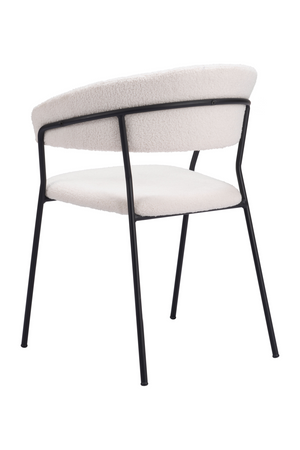   Cream Shearling Dining Chairs (2) | Oroa.com