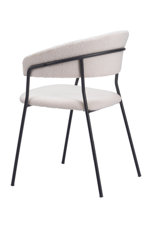   Cream Shearling Dining Chairs (2) | Oroa.com