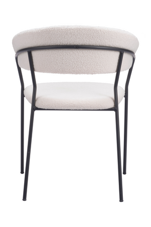   Cream Shearling Dining Chairs (2) | Oroa.com