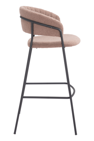   Brown Shearling Bar Stools (2) | Oroa.com