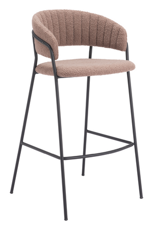   Brown Shearling Bar Stools (2) | Oroa.com
