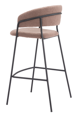   Brown Shearling Bar Stools (2) | Oroa.com