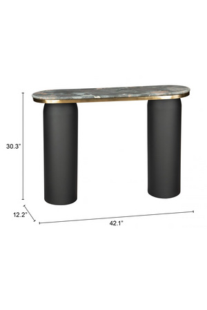   Black Marble Console Table | Oroa.com