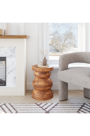  Lacquered Acacia Side Table | Oroa.com
