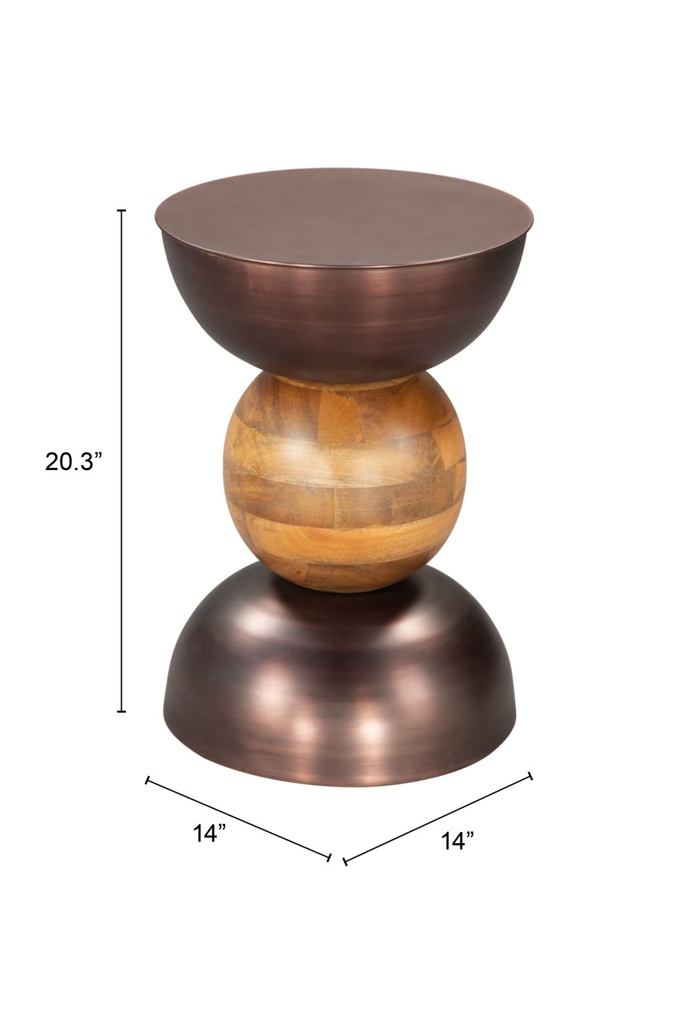   Stacked Bronze Side Table | Oroa.com