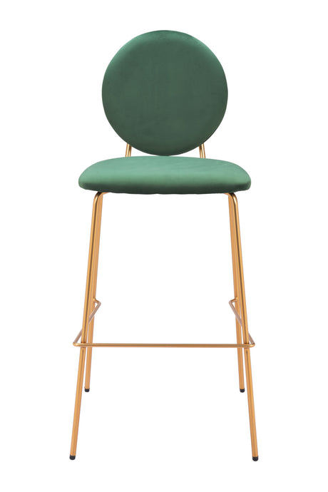   Green Velvet Bar Stools (2) | Oroa.com