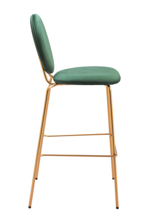   Green Velvet Bar Stools (2) | Oroa.com