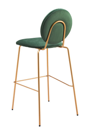  Green Velvet Bar Stools (2) | Oroa.com
