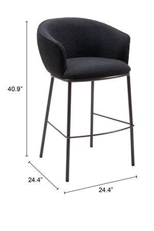  Teddy Fabric Bar Stool | Oroa.com