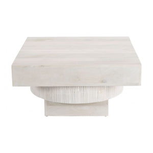   Whitewashed Mango Wood Coffee Table | Oroa.com