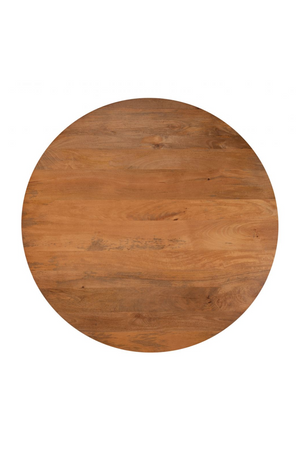   Round Mango Wood Dining Table | Oroa.com