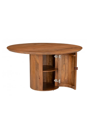   Round Mango Wood Dining Table | Oroa.com