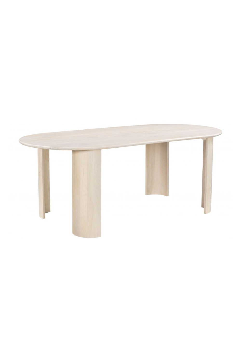   White-washed Acacia Dining Table | Oroa.com