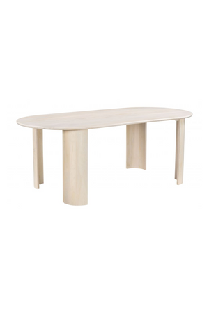  White-washed Acacia Dining Table | Oroa.com