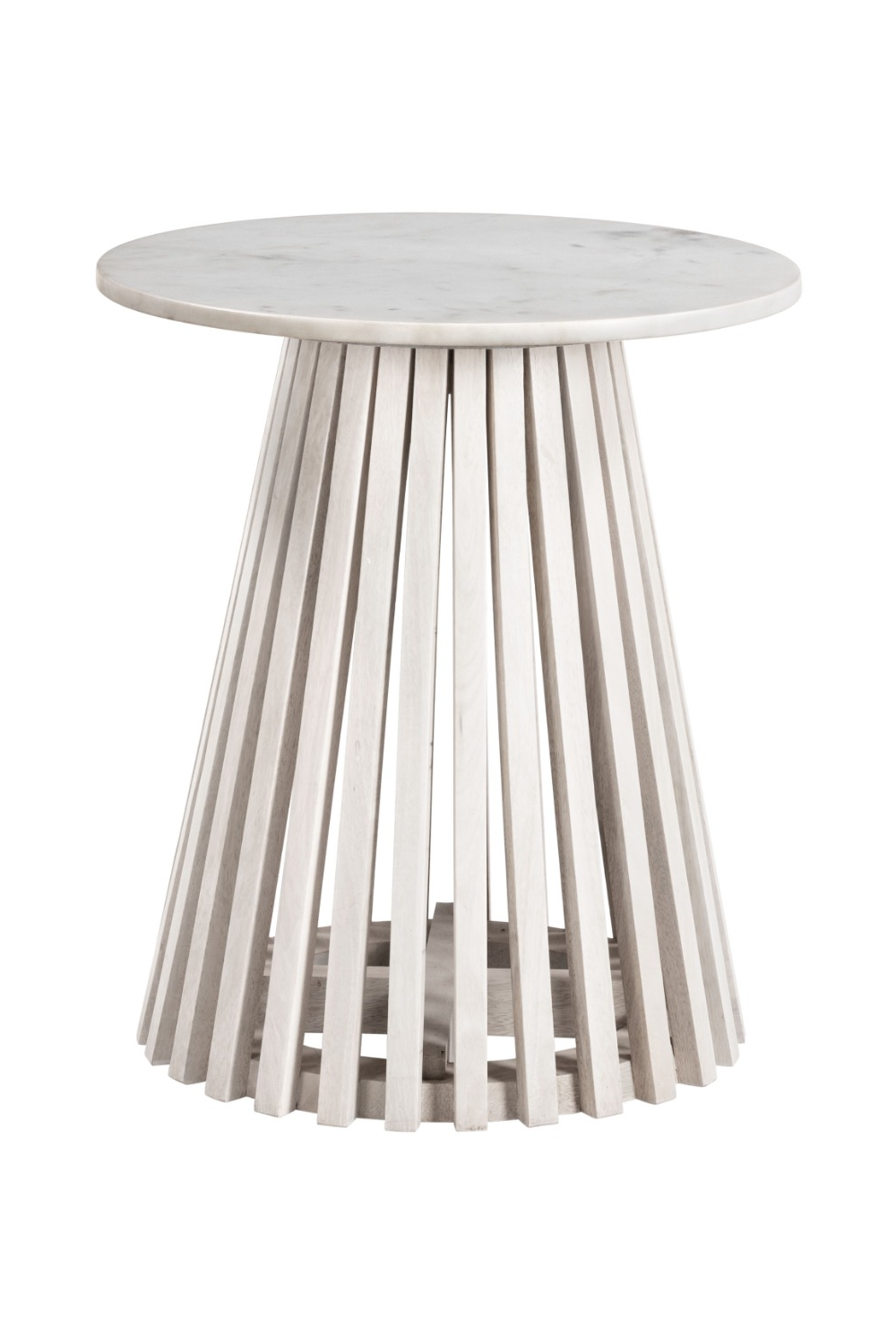   White Marble Round Side Table | Oroa.com
