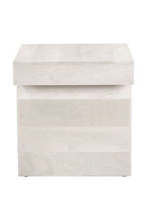   Whitewashed Mango Wood Side Table | Oroa.com
