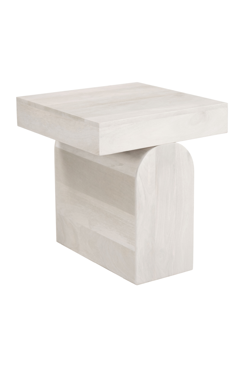   Whitewashed Mango Wood Side Table | Oroa.com