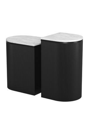   White Marble Side Table Set | Oroa.com