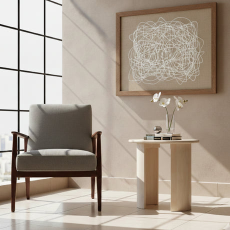   Bleached Mango Wood Side Table | Oroa.com