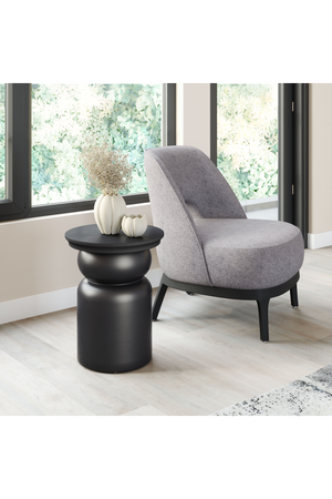   Black Wooden Modern Side Table | Oroa.com