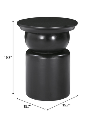   Black Wooden Modern Side Table | Oroa.com