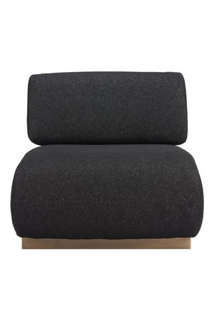   Black Textured Fabric Accent Chair | Oroa.com