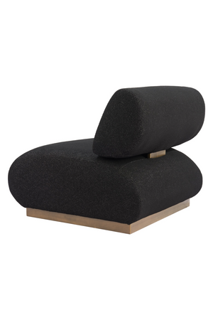   Black Textured Fabric Accent Chair | Oroa.com