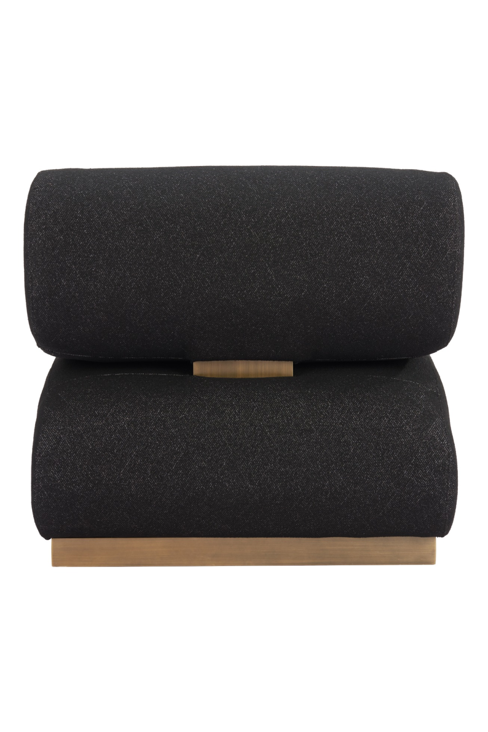   Black Textured Fabric Accent Chair | Oroa.com