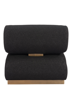   Black Textured Fabric Accent Chair | Oroa.com