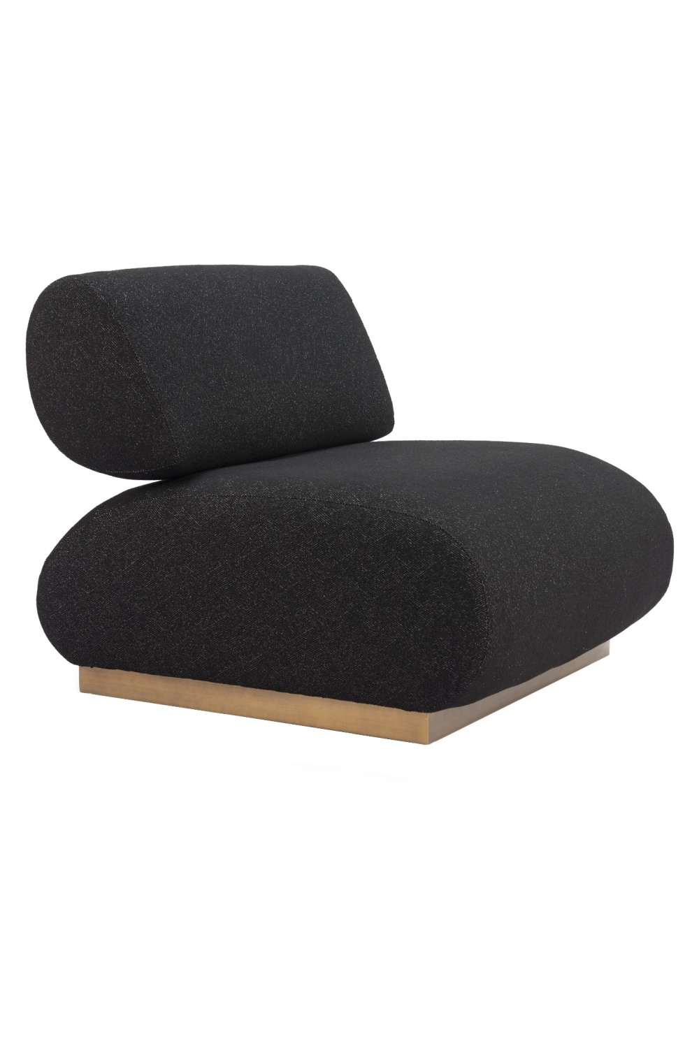   Black Textured Fabric Accent Chair | Oroa.com
