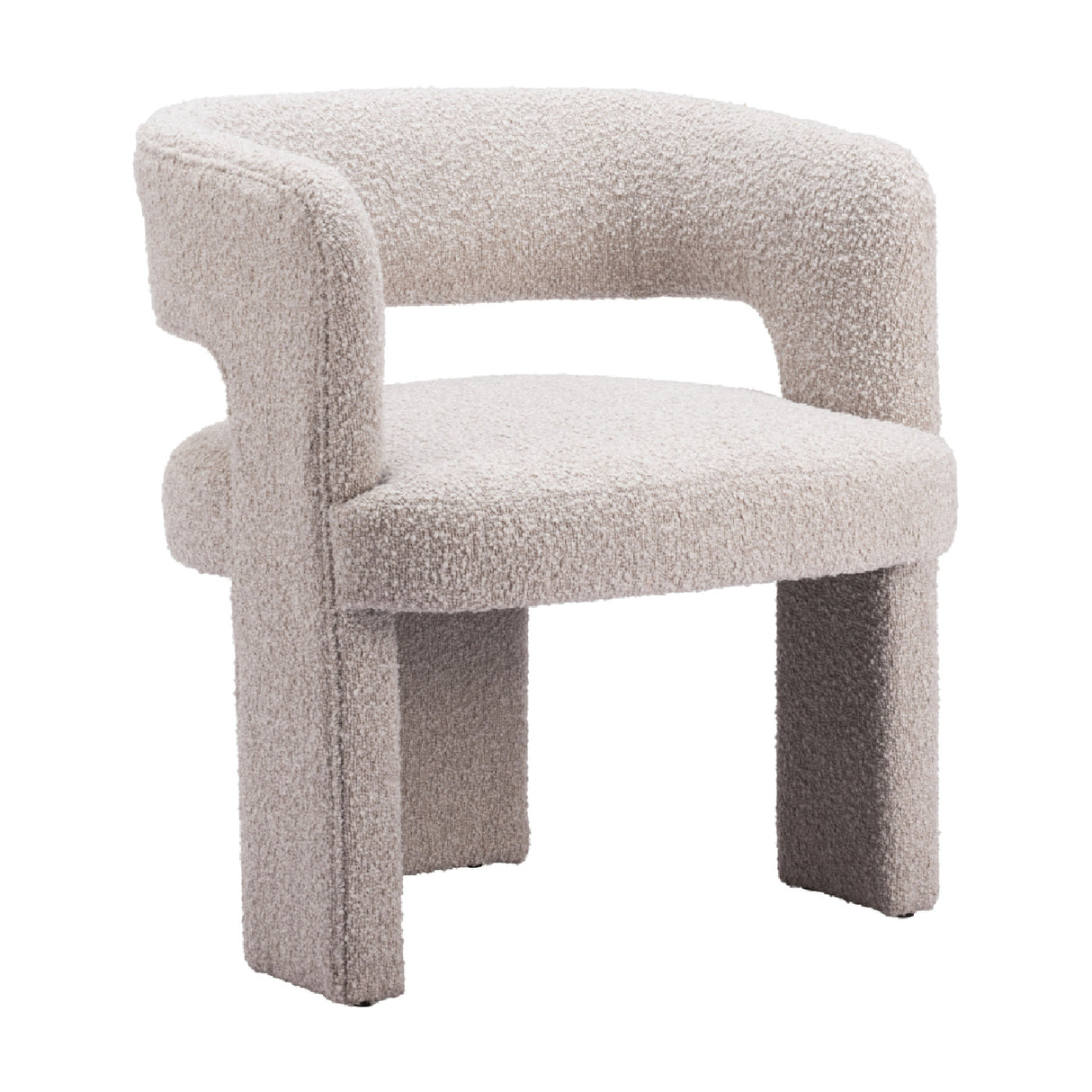  Beige Shearling Accent Chair | Oroa.com