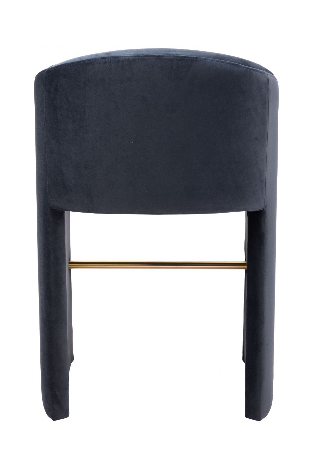   Dark Gray Velvet Bar Stool | Oroa.com