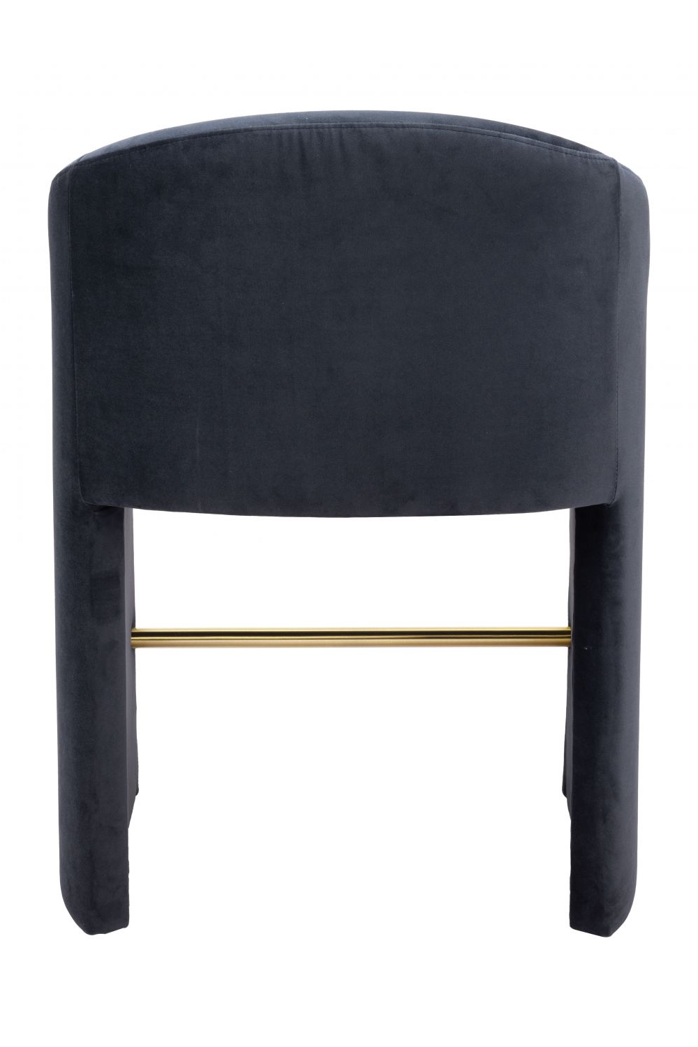   Dark Gray Velvet Counter Stool | Oroa.com
