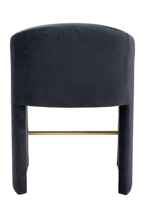   Dark Gray Velvet Counter Stool | Oroa.com
